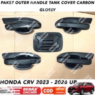 Outer Handle Tank Cover Package for Honda Crv 2023 2024 2025 2026 - Carbon