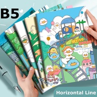 [R-636] LSL GIFTS B5 Size Notebook 60 Pages Horizontal Line Journal Book 30 Sheets Paper Inner Note 