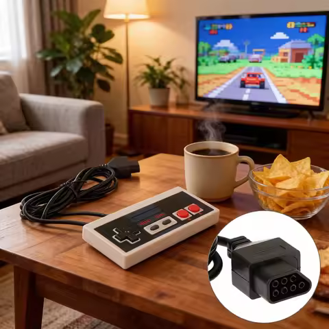 2026 NEW 1Pc Wired Gamepad Joystick Controller for NES FC 8-Bit Mini Retro Game Console Classic Vide
