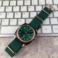 代購 布里斯頓briston手錶 歐美潮牌 時尚潮流百搭尼龍男女情侶對錶 日曆防水石英錶 黑色紅色綠色
