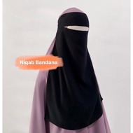 Niqab Arabian Chiffon Jetblack Auroraclo Terlaris