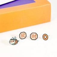 我不是胖虎經典系列-造型耳環組-如虎添翼款