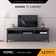 Homez Akara Series 6Ft Tv Cabinet Tv Console Rak Tv Kabinet Tv Almari Tv Wooden Leg - A1839-DG