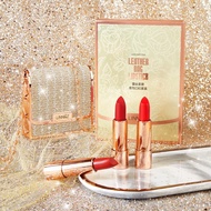 Lace Matte Leather Handbag With Three Lipsticks Long Lasting, Non Stick, Waterproof, Three A2a1