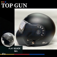 หมวกกันน็อคผู้ใหญ่Topgun แบบเปิดคางยอดนิยม *สีดำด้าน* XL ลิขสิทธิ์แท้จาก Avex