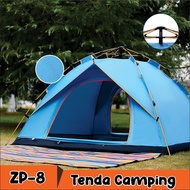 ORANGE Tenda Camping Otomatis Kapasitas 2-4 Orang - Tenda Outdoor & Indoor - Tenda Gunung Serbaguna