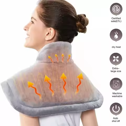Electric Heating Pad Fast Heating Massage Warmer Cushion Treatment Seat Pad Waist Pain Relief Home O