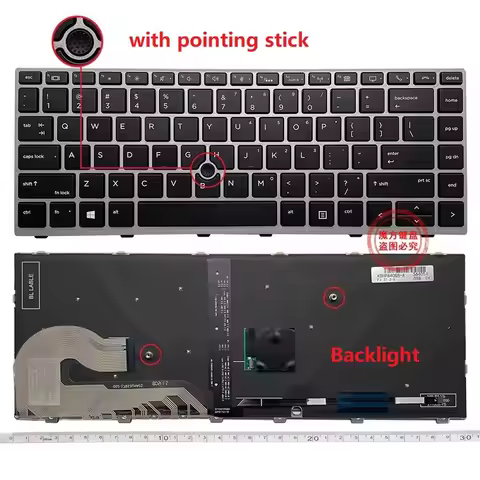 New US Keyboard for HP ELITEBOOK 745 G5 G6 840 848 846 G5 G6 Zbook 14U G5 MT44 Laptop Fan