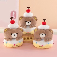 TIMEROAD Plush Bear Doll, Cartoon Pull-out Bear Cake Plush Toy, Interactive Soft Cute Surprise Birth
