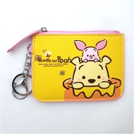 Disney Winnie the Pooh Poohbear &amp; Piglet Ezlink Card Pass Holder Coin Purse Key Ring