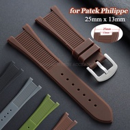25mmx13mm Silicone Watch Strap for Patek Philippe PP 5711 5712 5726 5980 Waterproof Rubber Sport Rep