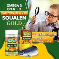 [ COD ] Omega 3 Squalen Gold Minyak Ikan Plus Fish Oil - 70 Kapsul - omega 3 1000 mg ikan salmon - n