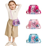 Disney Sling Kids Bag Princess Shoulder Portable Bag Elsa Casual Frozen Elsa