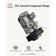 TOYOTA VIOS / WISH / COROLLA ALTIS - 1ZZ / 1ZZ-FE AIRCOND COMPRESSOR PUMP (USED ORI) 1.8L / 1800cc