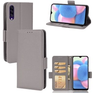 Casing For Samsung Galaxy A50 A50S A30S A10S A30 A20 Case Lychee Pattern Leather Flip Case For Samsung A7 2018 A92018 Wallet Card Slot Bracket Phone Cover