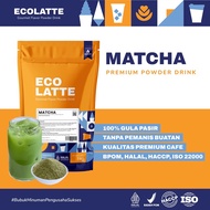 Matcha ECOLATTE Drink Powder 1 KG PREMIUM Powder Drink Matcha Flavor HALAL BPOM