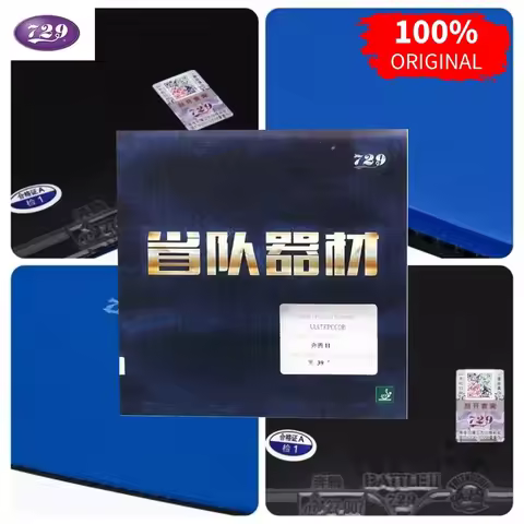 100% Original 729 Friendship BATTLE 2 Provincial Blue Sponge Table Tennis Rubber Original 729 Blue B