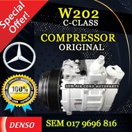 MERCEDES-BENZ W202 C-CLASS 1997 YEAR 6PK 7SBU16C 1 PIN 3 LEG ORIGINAL DENSO ND COMPRESSOR/ KOMPRESOR (CAR AIRCOND SYSTEM