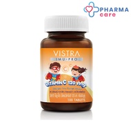 Vistra Imu-Pro Vitamin C 120 mg วิสตร้า ไอมู โปร วิตามินซี ชนิดอม กลิ่นส้มยูซุ สำหรับเด็ก อมหรือเคี้