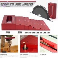 [Freneci] Setup Blocks Height Gauge Set Woodworking Tool Professional Aluminum Alloy