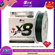 STRIKE-2 VERTEX X8 BRAIDED LINE 150M/ 300M TEFLON COATING