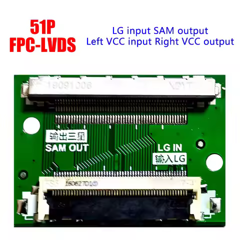 Universal FHD 51pin to 51Pin LG to SAM SAM to LG FPC to LVDS cable connector Cable Adapter Board LVD