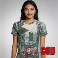 【READY STOCK】Malaysia Ringgit RM 1000 Polo T-Shirt Currency Banknote Print Collared Tee Breathable S