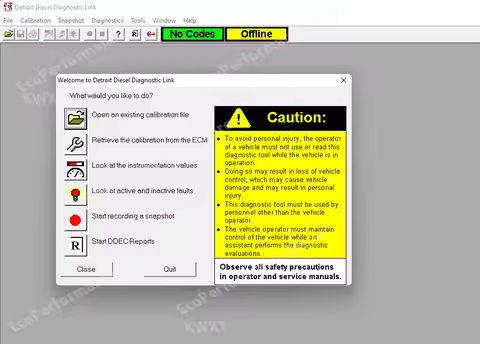 Detroit Diesel Diagnostic Link 6.51 DDDL Service Diagnose Epa07 Epa10 Ghg14 Engines S-60 Mbe4000 Mbe