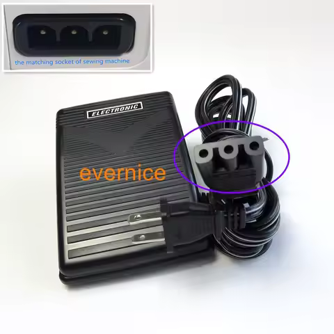 FOOT PEDAL w/ Cord for Singer 4411 4423 Heavy Duty Quantum Decor 14T968DC 8280+