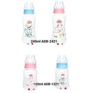[DOT-FLAT] LUSTY BUNNY Baby Milk Bottle Flat Nipple Standard Neck - Lustybunny Bottle Flat Nipple Sl