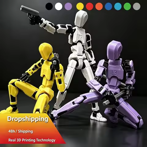 Multi-Jointed Movable Shapeshift Robot 2.0 3D Printed Mannequin Dummy 13 Action Figures Toys Kids Ad