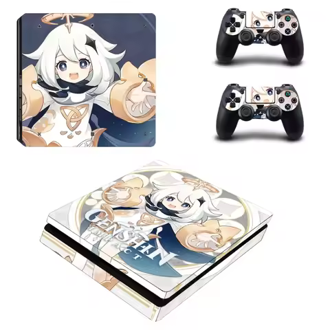 Genshin Impact PS4 Slim Stickers Play station 4 Skin Sticker Decal For PlayStation 4 PS4 Slim Consol
