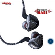 VIVAN Q15 HEADSET WIRED IN EAR KABEL STEREO EARPHONE AUDIO EARBUDS