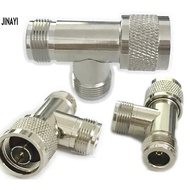 1pc N Female to N male N Female Jack T Type 3 Way Coax Cable Adapter Connector