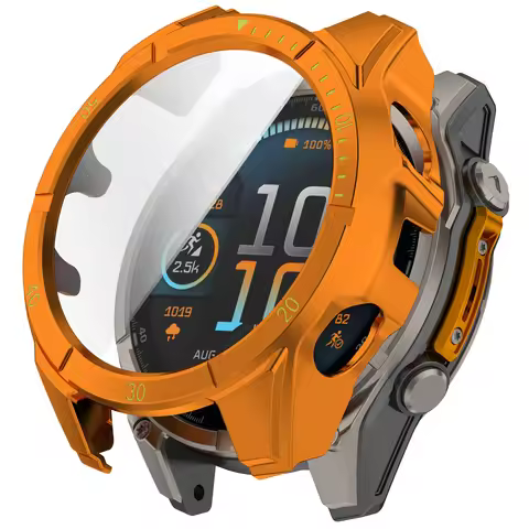 Case Cover and Tempered Glass Screen Protector For Garmin Tactix 8 Frame High Quality PC Slim Protec