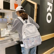 กระเป๋าเป้สะพายหลังกระเป๋านักเรียนเกาหลีนักเรียนมัธยมต้นนักเรียนมัธยมต้น Samsonite กระเป๋าเป้ไนลอนเดินทางเพื่อการพักผ่อน สีเทาอ่อน