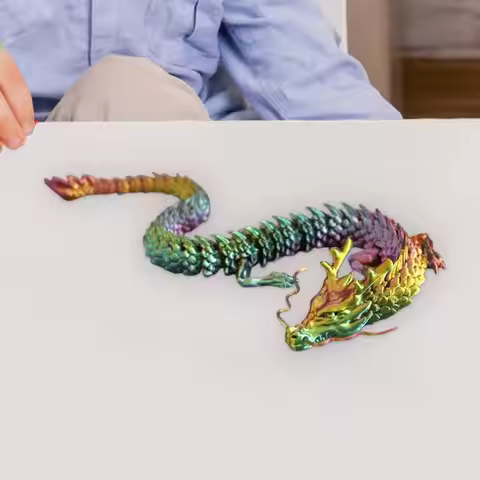 Articulated Dragon 3D Printed Flexible Joint 3D Printed Dragon Dragon Models 3D Printing Stuff Gradi