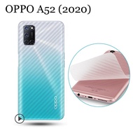 2PCS OPPO A16 A94 A52 A54 A74 A15 A15S A31 A9 A5 2020 A92S A91 A12 A12E Back Sticker 3D Carbon Fiber Back Cover Protective Film