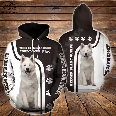 Men women berger blanc suiss limited edition 3d print zipper hoodie long sleeve Sweatshirts jacket p