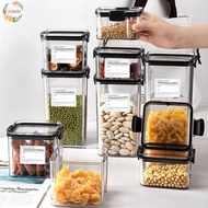 PEWANY Plastic Storage Boxes, Sealed Transparent Stackable Food Storage Boxes, Storage Boxes Square 