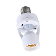 E27 Motion Sensor Light Socket – PIR Human Detector 110-220V 60W Max for Automatic Bulb Control