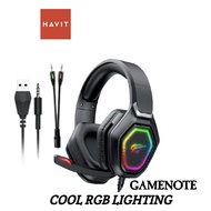 Havit หูฟังเกมส์มิ่ง Gaming Headphone Model H659d (Black) มี Effect RGB เหมาะสำหรับเกมเมอร์
