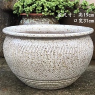 Ready stock ‼️ Ceramic flower pot大号粗陶透气多肉盆大口径宽口陶瓷紫砂多肉植物拼盘花盆