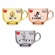 Colgate Looney Tunes glass mug 3 cartoon designs.
