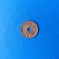 Koin Nederland Indie 1 Cent Tahun 1936-1945