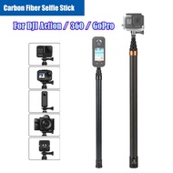 1.5M 3M Carbon Invisible Selfie Stick For DJI OSMO 360 Insta360 X5 Fiber Selfie Stick Camera Accesso