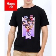 KATUN Men's 3D T-Shirt with Kpop BTS Motif, 24s Cotton T-Shirt H0180 By Hans & Co