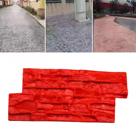 Stromatolite Concrete Mould DIY Seamless Stamp Mat for Yard Tiles Path
