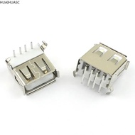 10pcs USB 2.0 Right Angle Type A AF F Female 4 Pin 4P Plug Jack Socket Connector