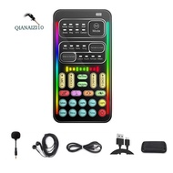 I9 Voice Changer Full Kit Multiple Audio Effect Bluetooth Live Sound Cards Ultra-Thin Portable Live 